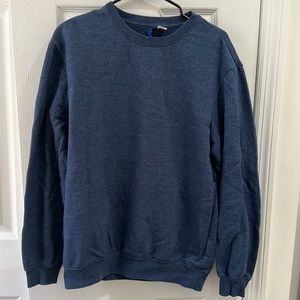 H&M Men’s: Dark Blue Crewneck Sweatshirt - Size Small